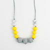 Nursing Necklace is yellow and grey 