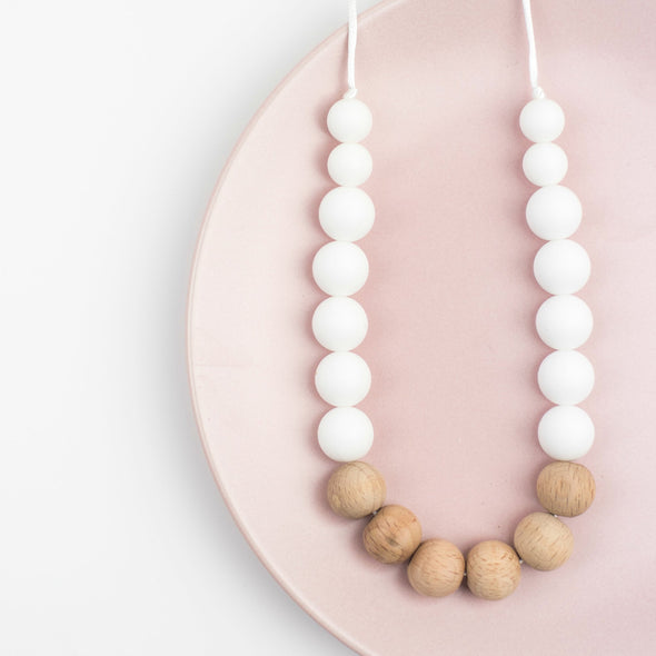 Wood and Silicone Teething Necklace