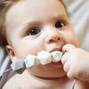 Baby Teething on Grey Chew Necklace