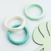 Teething Bangles in Turquoise, Pearl White and Mint Green