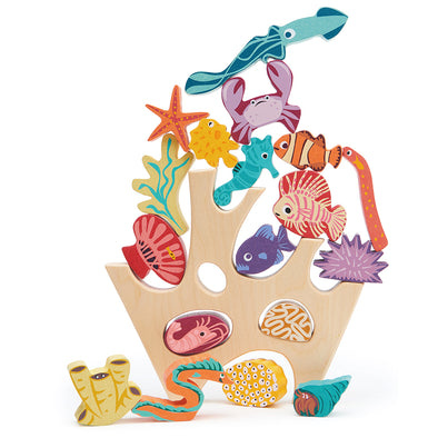 Solid Wood Stacking Coral Reef Toy