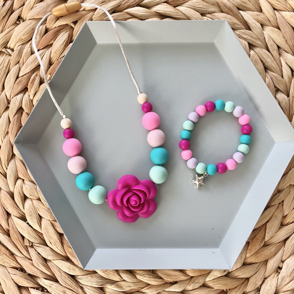 Children’s Necklace and Charm Bracelet Set - Sebandroo